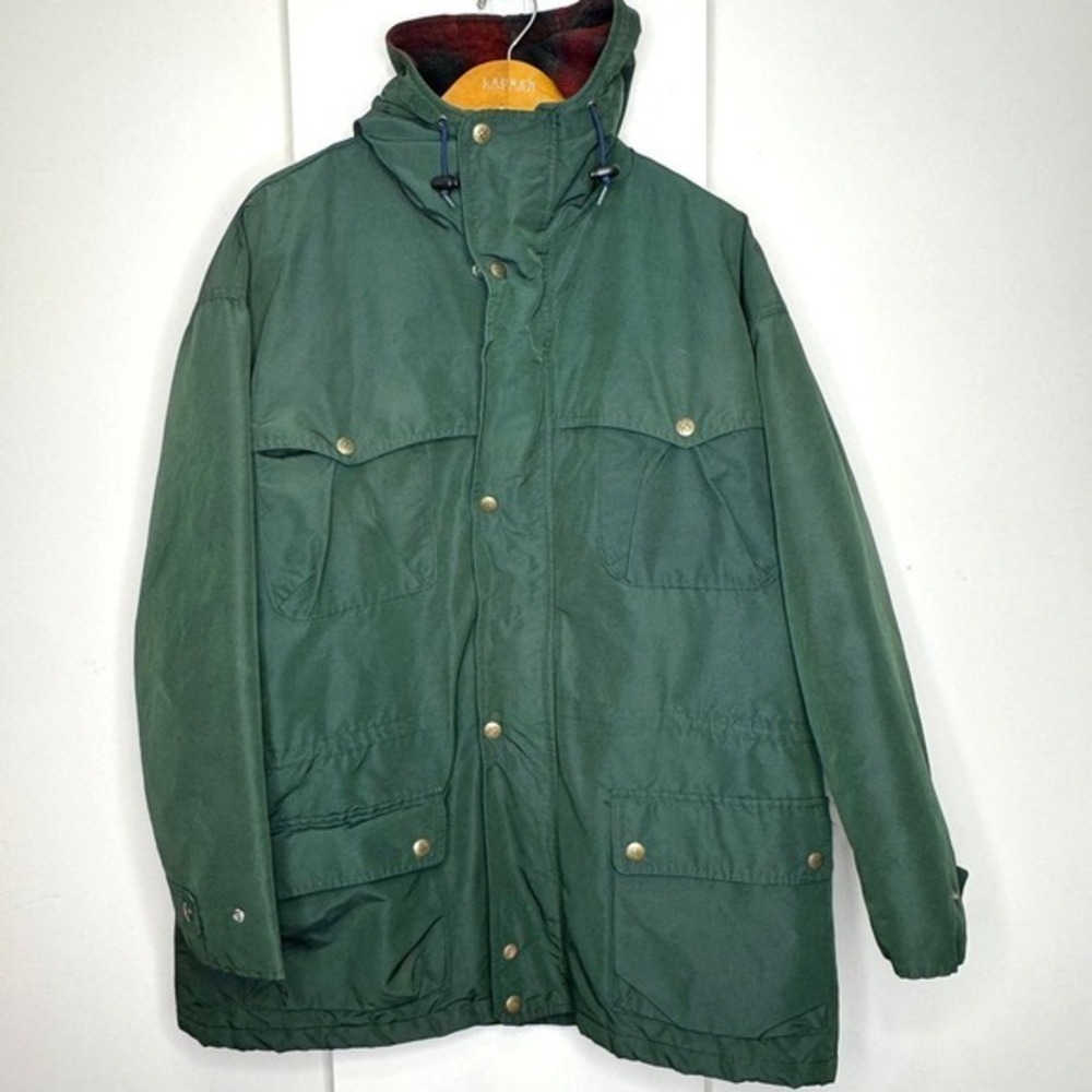 Vintage Woolrich Wool Blanket‎ Lined Chore Coat Mens XXL Green